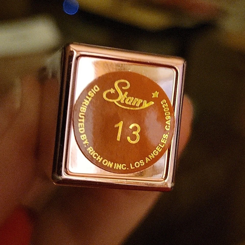 STARRY Brand Gold Csse w Popup Mirror Lipstick - Pale Pink #13